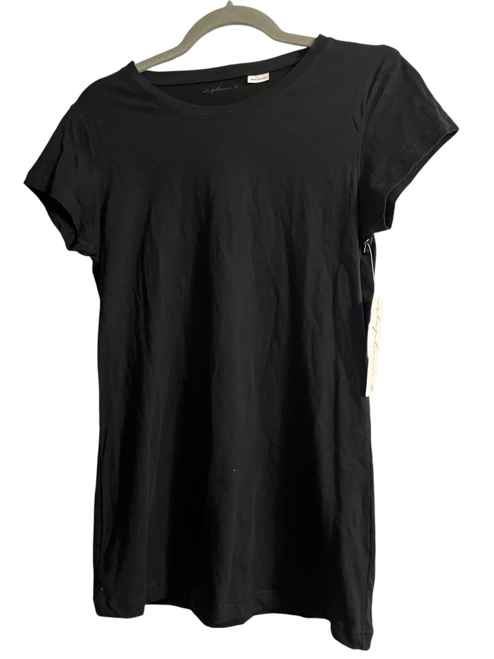 Women’s Black Short Sleeve Crewneck Tee - Picture 1 of 4